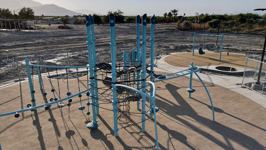 Oasis Park Playground Mid-Construction